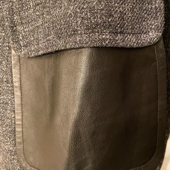 ROBERT RODRIGUEZ-Wool Blazer w/Leather Trim NWT - Picture 4 of 8